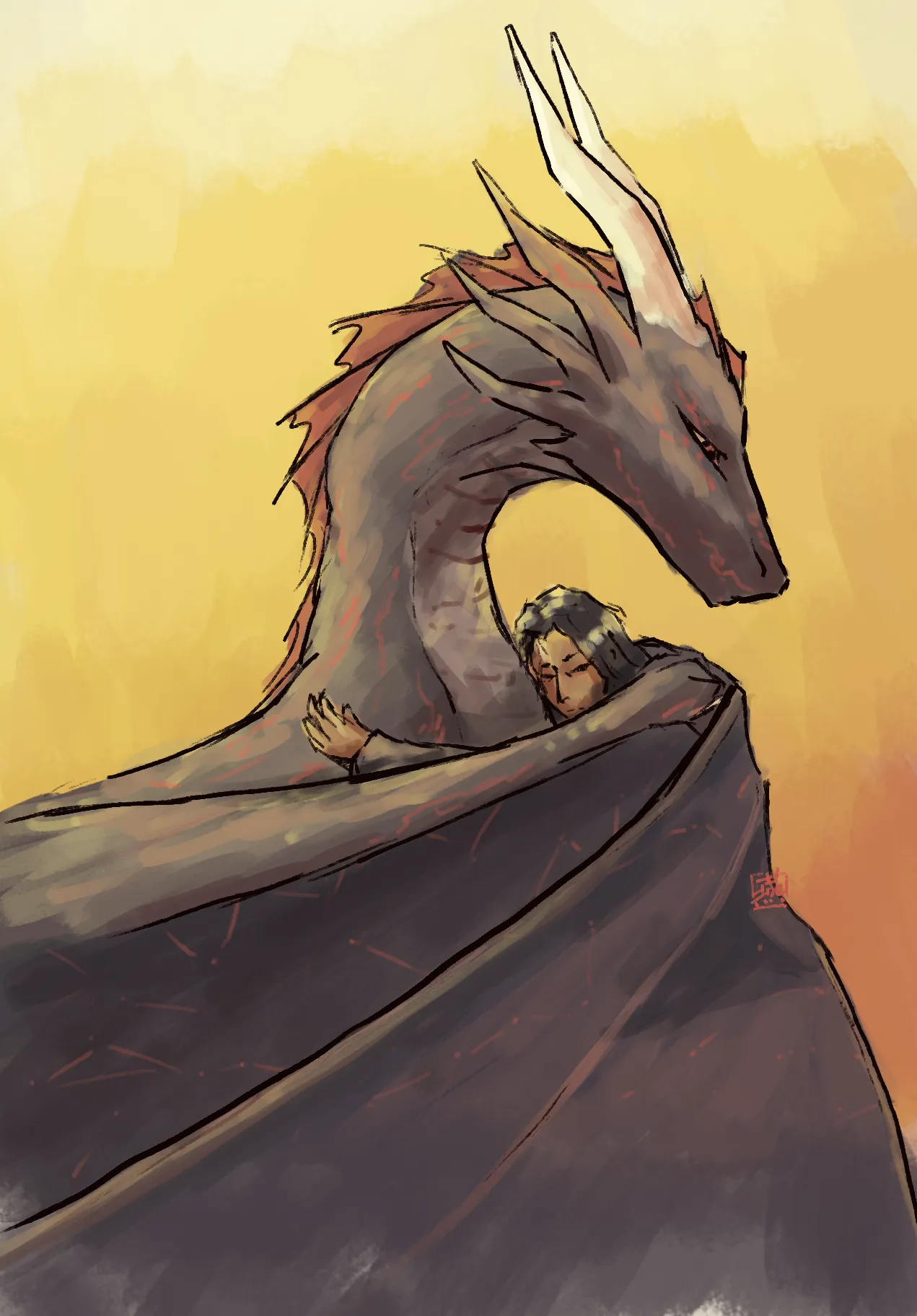An Ye hugging Jiang Yi