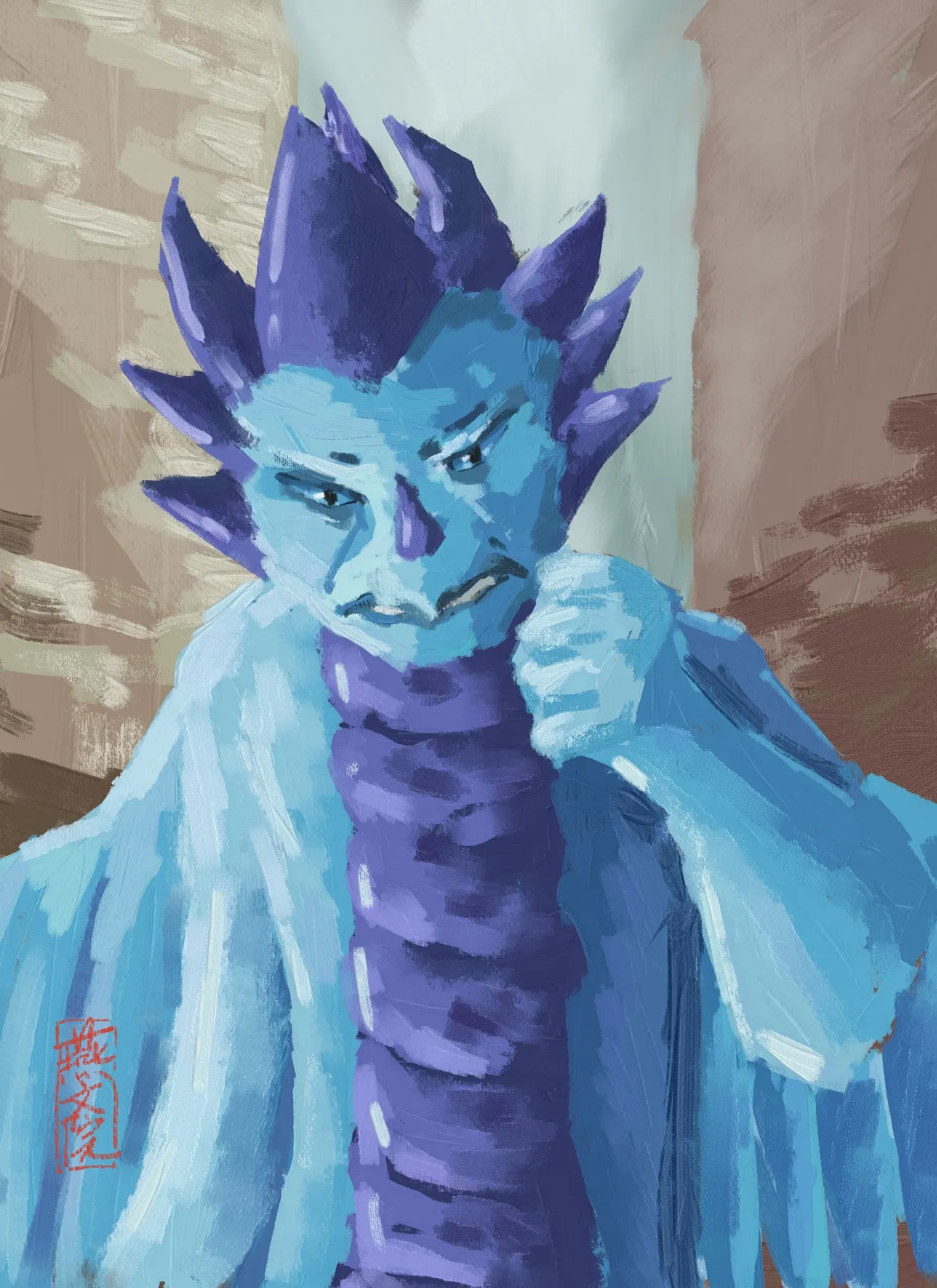 Angry old man